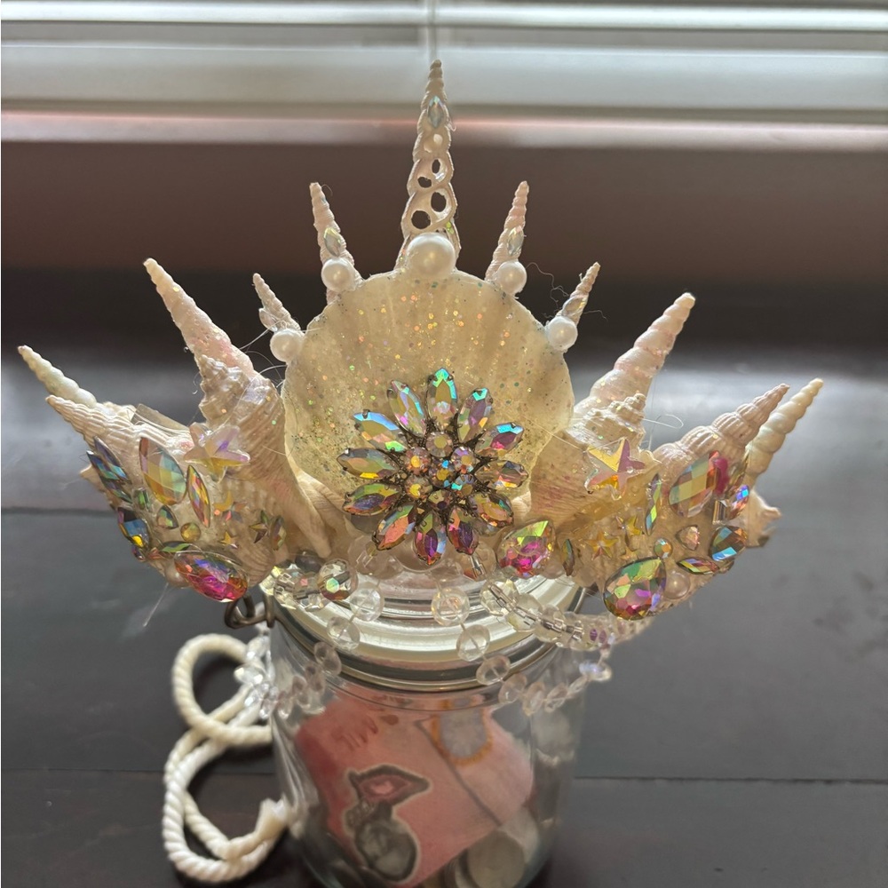 Seashell and Crystal Headdress